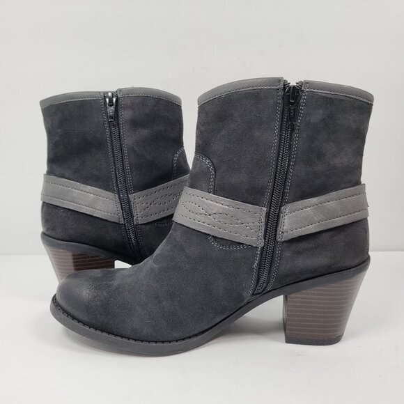 Earth Origins Lina Arlington Women's Gray Suede Ankle Boots US Size 10M NWOT - Picture 8 of 12